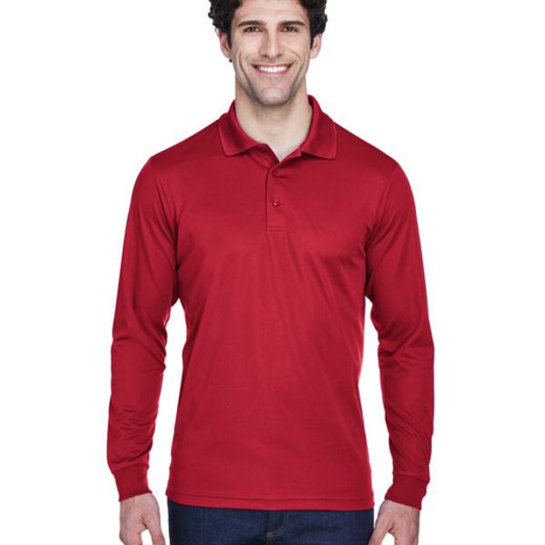 Men's Pinnacle Performance Long-Sleeve Piqué Polo Thumbnail